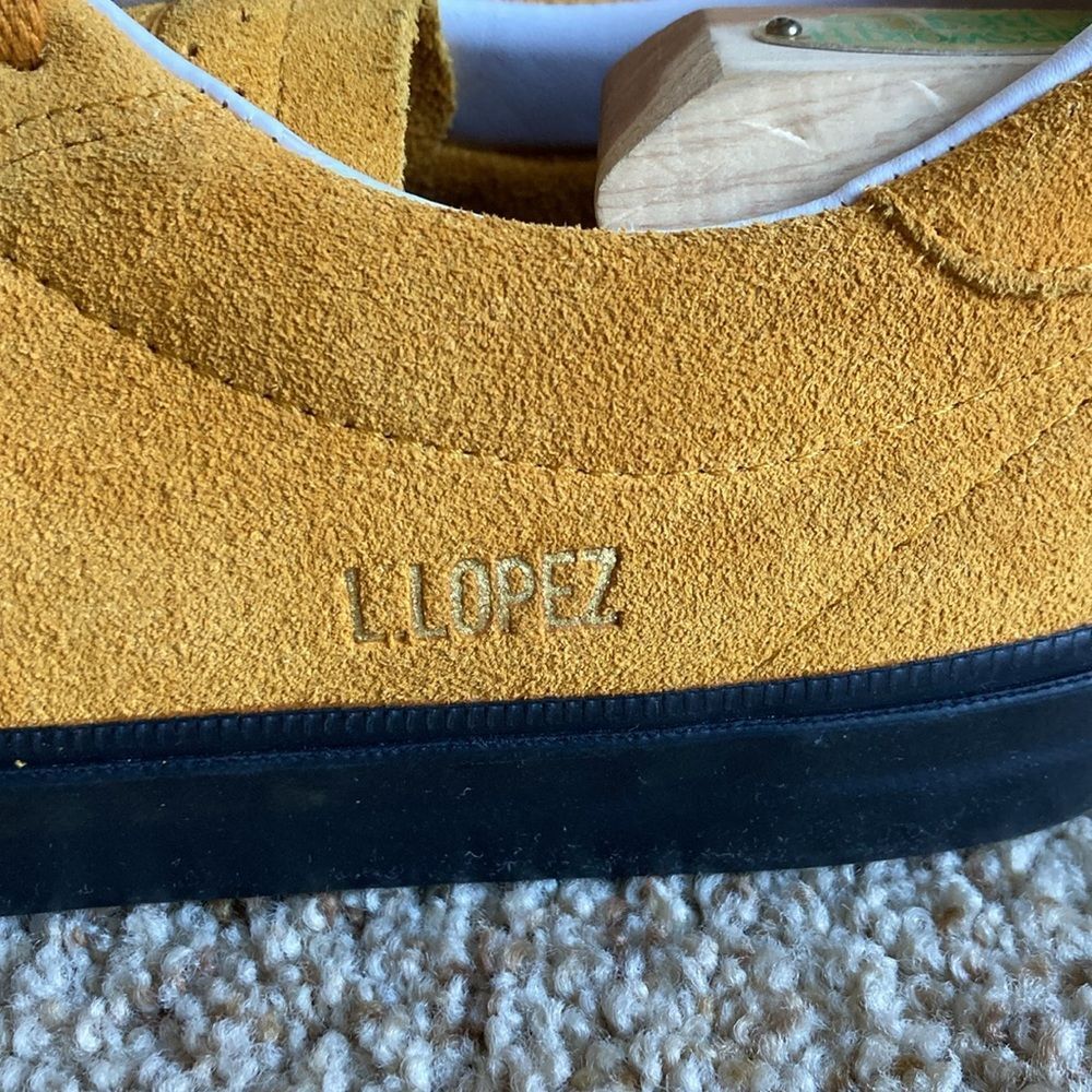 Converse CONS Mustard Louie Lopez Pro Mono Classic Suede Saffron Yellow Men’s 12 - Picture 6 of 15
